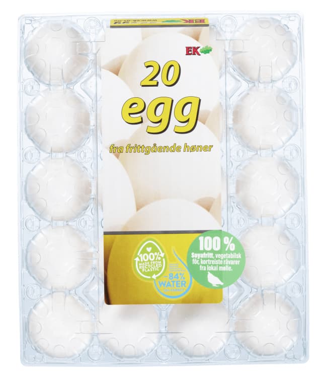 Gårdsegg M 20stk 1160g Ek 20 skt
