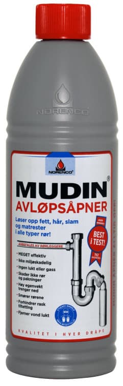 Avløpsåpner 600ml Mudin