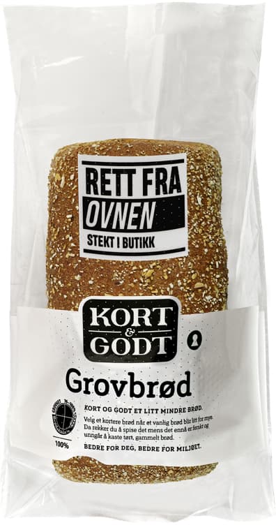 Grovbrød Rett Fra Ovnen Kløverbakeriet 500g Kort & Godt