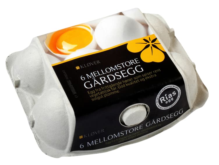 Kløver Gårdsegg Mellomstore 6pk 6 stk