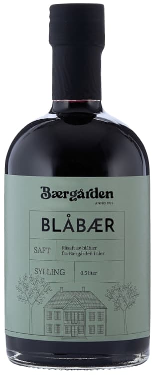 Blåbærsaft 500ml Bærgården