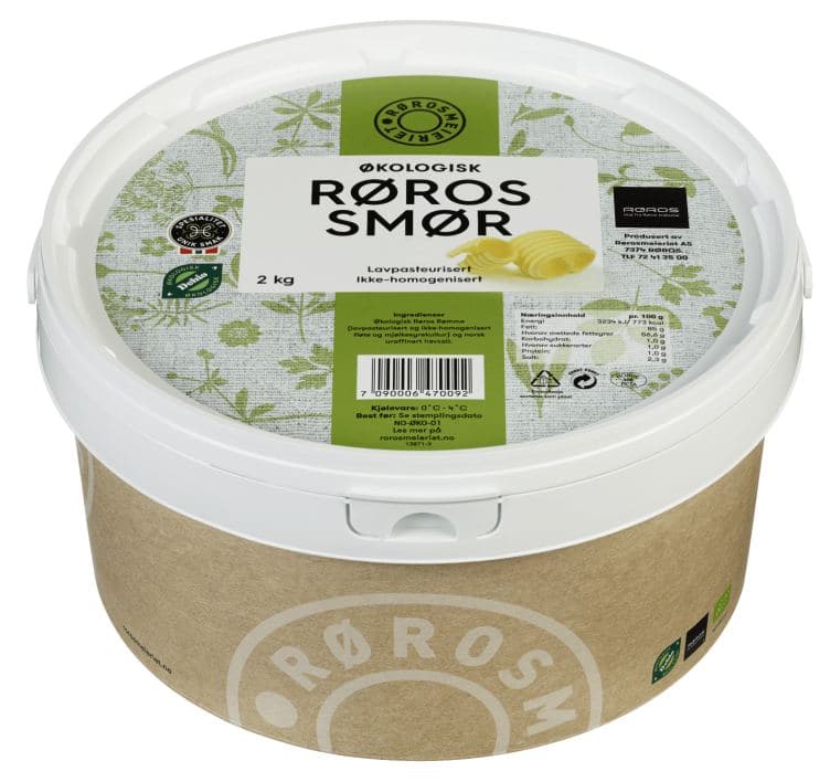 Smør Smakskraftig Økologisk Røros 2 kg