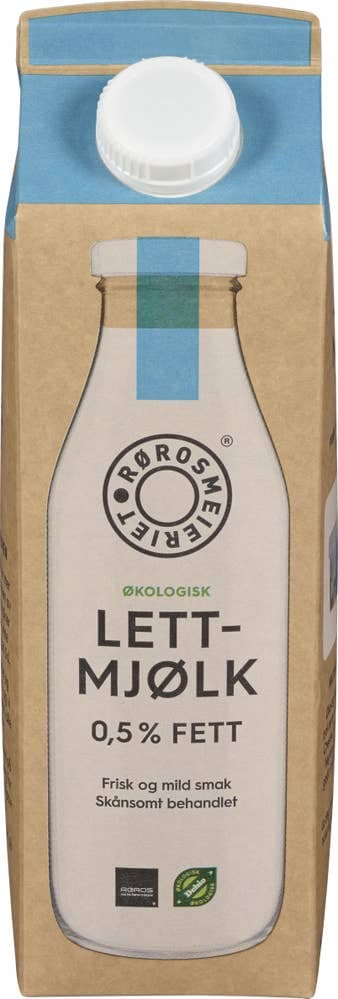 Økologisk Rørosmjølk Lett 0,7% fett, 1 l