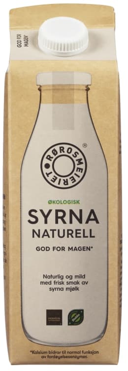 Syrna Mjølk Naturell Økol Rørosmeieriet