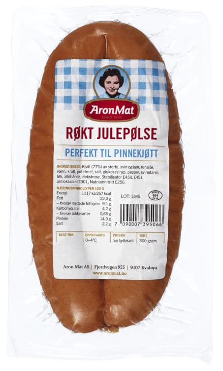 Julepølse Røkt 300g Aron Mat