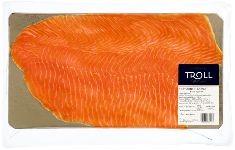 Ørret Røkt Skivet 500g Troll