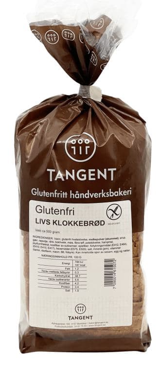 Livs Klokkebrød glutenfri 500g Tangent