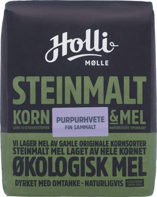 Hvetemel Sammalt Fin Purpurhvete Økologisk 1kg Holli Mølle