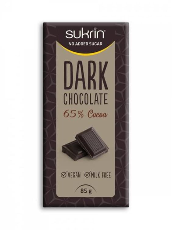 Dark Chocolate u/Sukker 85g Sukrin