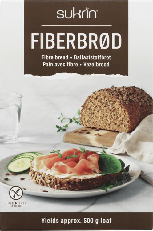 Fiberbrød Mix glutenfri 250g Sukrin