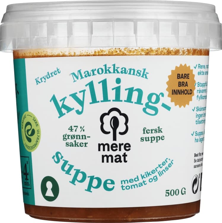 Kyllingsuppe Marokkansk 500g Mere Mat
