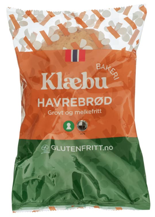 Havrebrød Grovt glutenfri 500g Klæbu