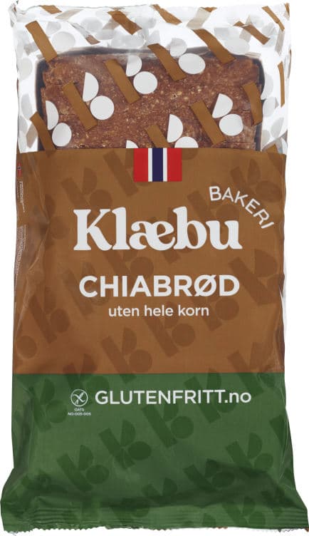 Chiabrød glutenfri 500g Klæbu