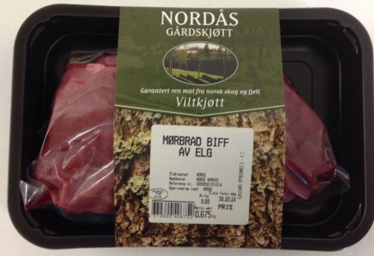 Elg Mørbrad ca 400g Nordås Gårdskjøtt