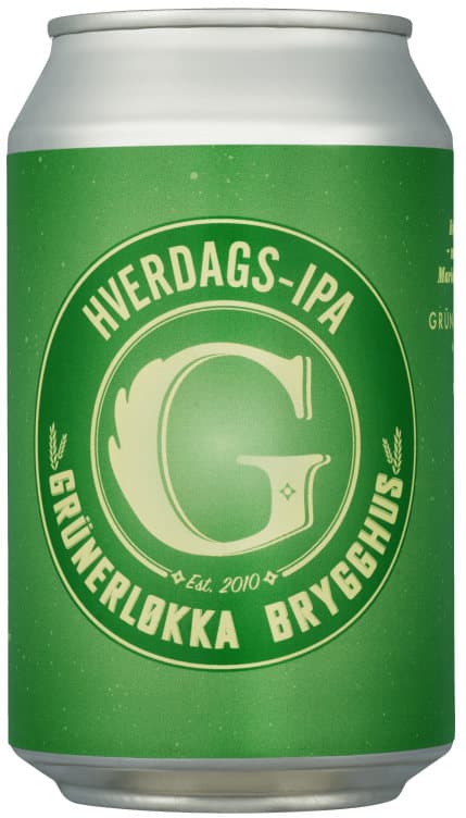 Hverdags Ipa 0,33l boks Grunerløkka Brygghus