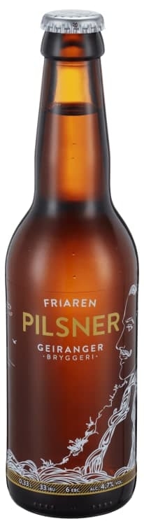 Friaren Pils 4,7% 0,33l flaske Geiranger