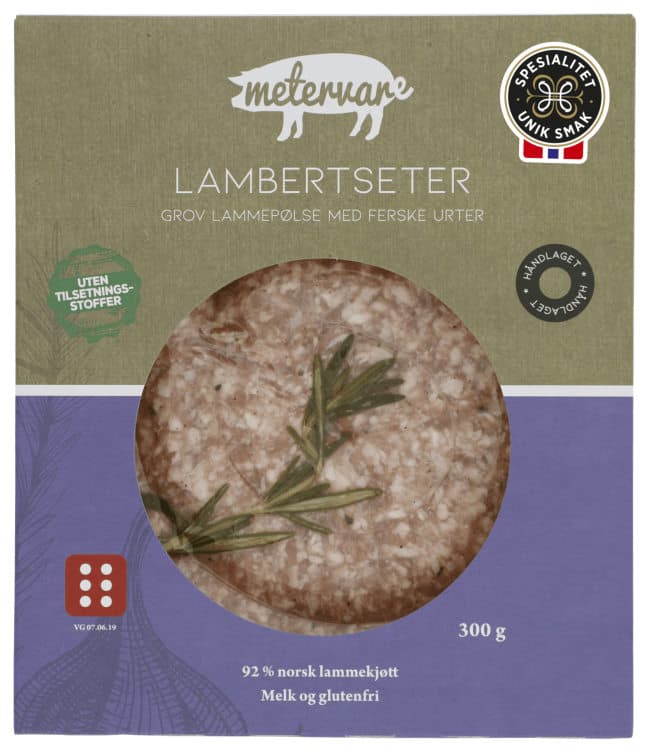 Lambertseter Lammepølse 300g Metervare