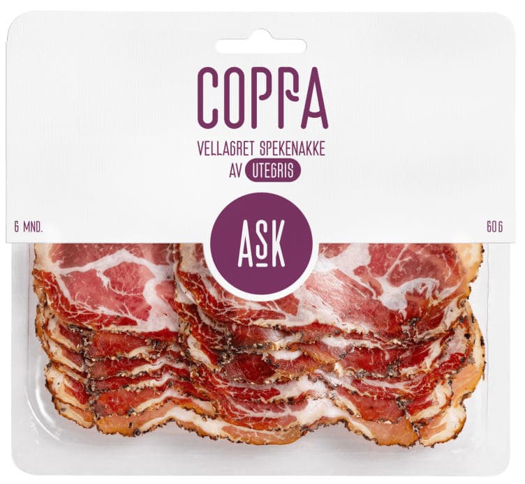Coppa skivet 60g Ask Gård
