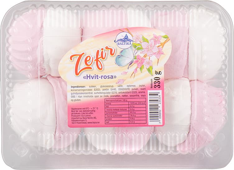 Zefir Hvit 330g Baltika