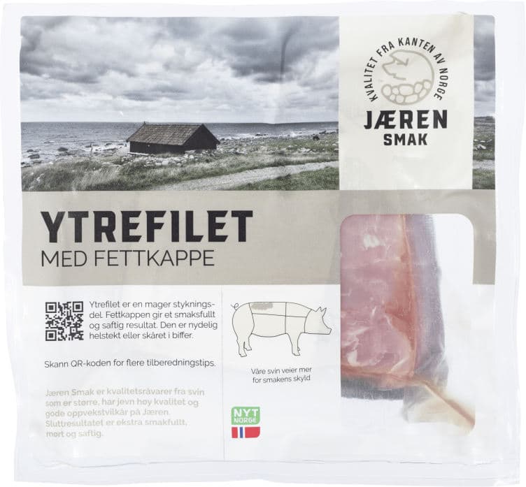 Svin Ytrefilet m/Fettlokk Ca800g Prima Jæren