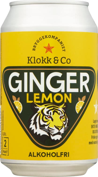 Ginger Lemon 0,33l boks Klokk&Co