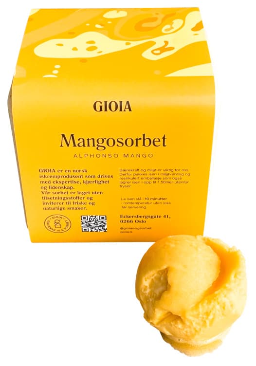 Mangosorbet Alphonso 500ml Gioia