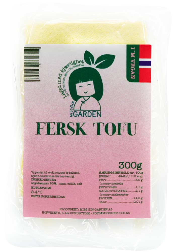 Fersk tofu Norskprodusert, 300 g