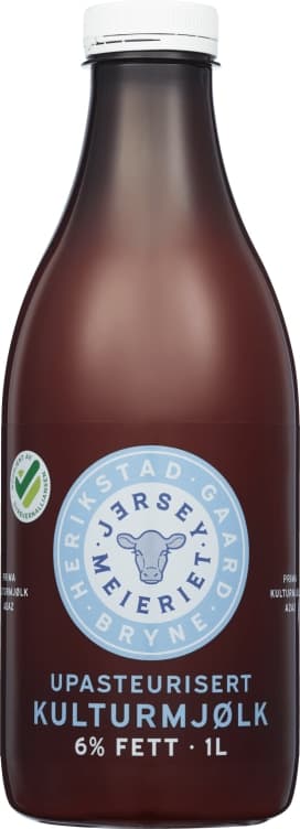 Kulturmjølk 6% Upasteurisert 1l Jerseymeieriet