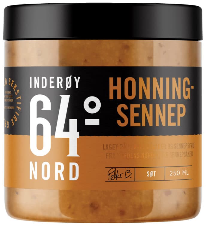 Honningsennep Søt 250ml Inderøy 64° Nord