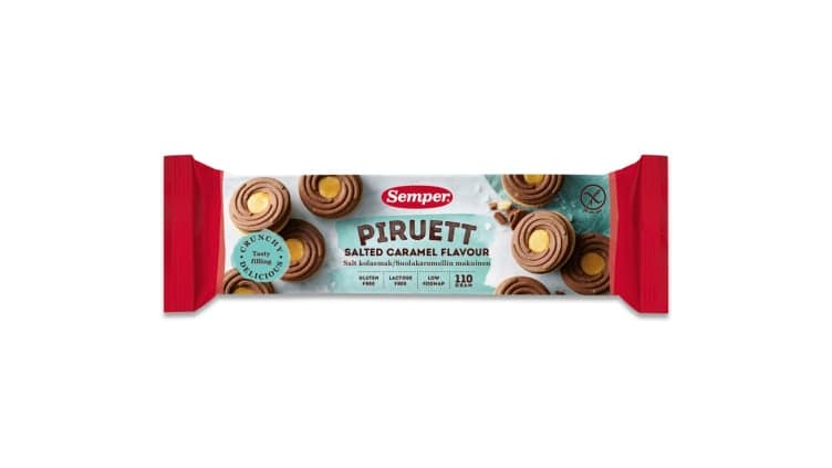 Piruett Kjeks Karamell Gl.Fri 110g Semper
