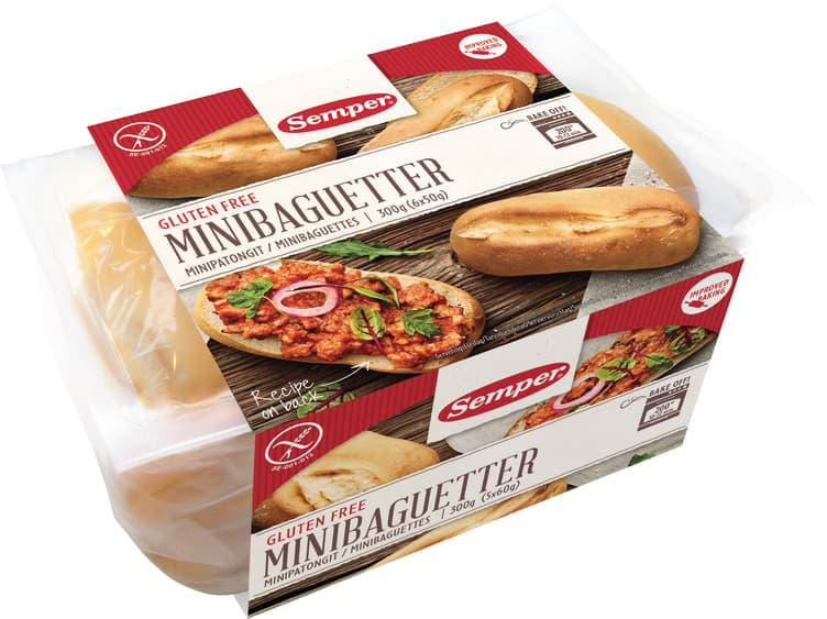 Minibaguetter glutenfri 300g Semper