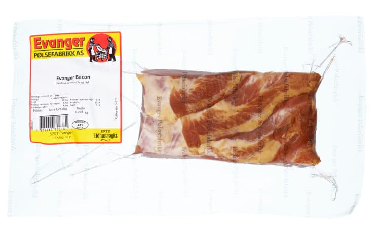 Evangerbacon Eldhusrøkt Ca350g Evanger