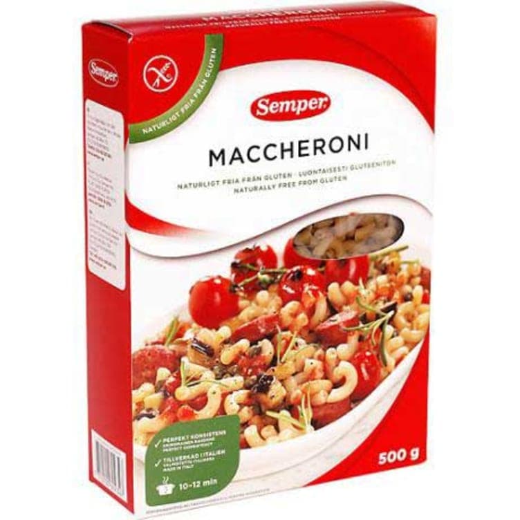Makaroni glutenfri 500g Semper
