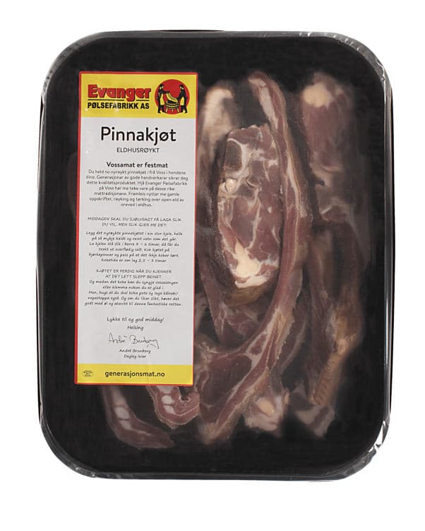 Pinnekjøtt Eldhusrøykt Ca1,8 Kg Evanger
