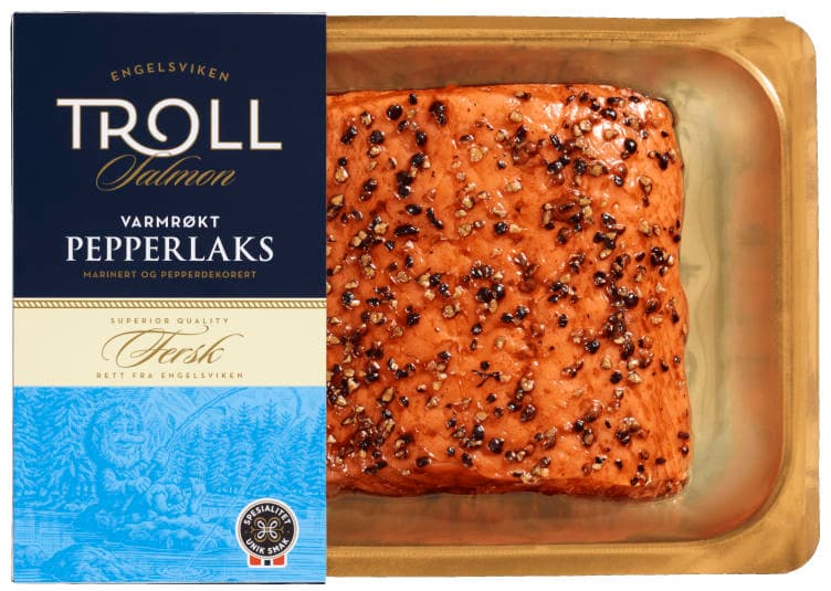 Pepperlaks Varmrøkt Bit Ca250g Troll 220 g