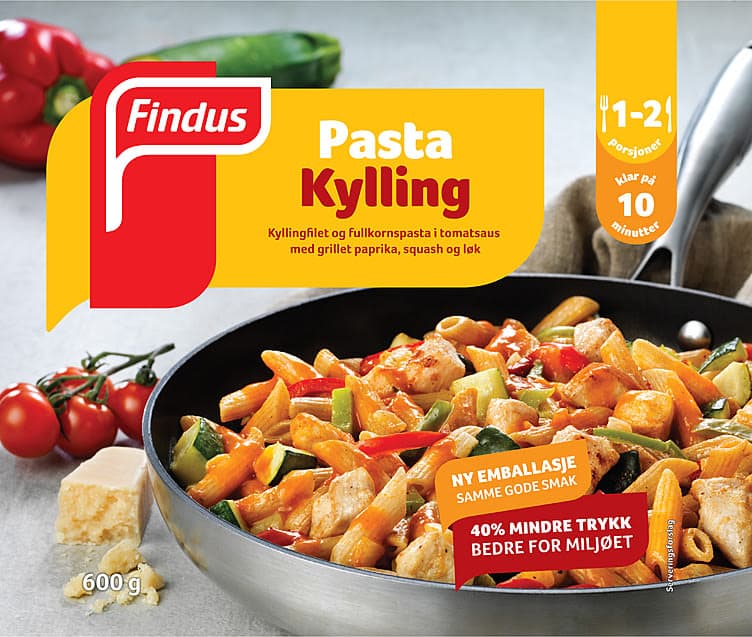 Kylling&Pasta Fullkorn 600g Findus