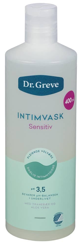 Sensitiv Intimvask Tranebær & Aloe Vera 400ml Dr. Greve