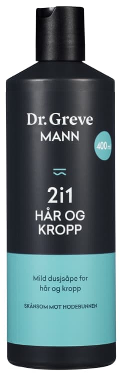 Dr.Greve Mann 2i1 Hår og Kropp 400ml
