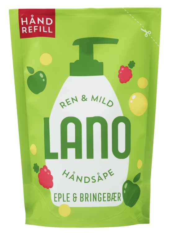 Lano Håndsåpe Eple&Bringebær 300ml