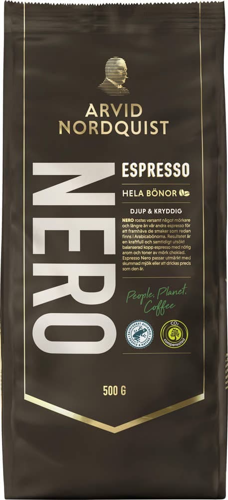 Nero espresso Hele bønner, dyp og krydrete, 500 g