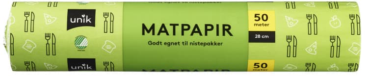 Matpapir 28cmx50m Unik