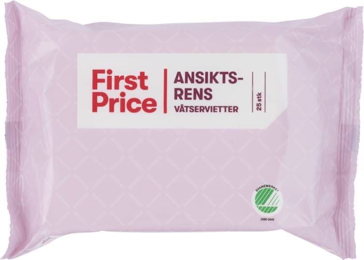 Ansiktsrens 25stk First Price