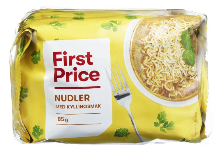 Nudler Kyllingsmak 5x85g First Price 425 g