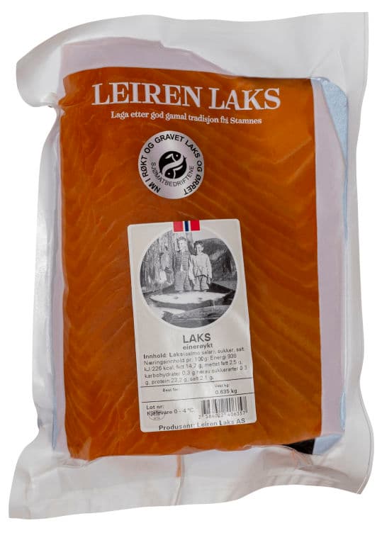 Laks Einerøkt Ca300g Leiren Laks