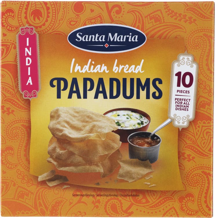 Papadums 110g St.Maria