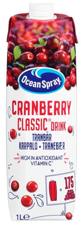Tranebærjuice Original 1l Ocean Spray