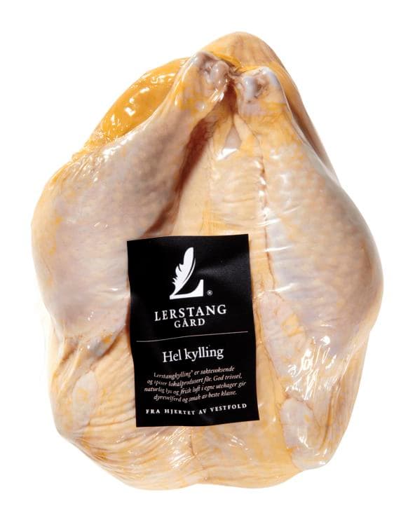 Kylling hel Ca1,8kg Lerstang