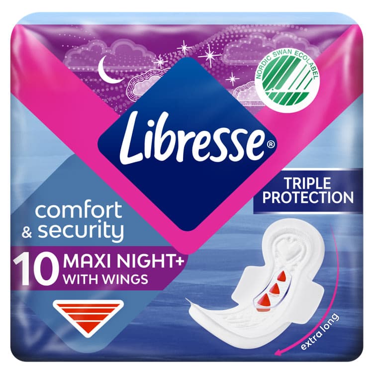 Libresse Goodnight Maxi Wing Bind 10stk