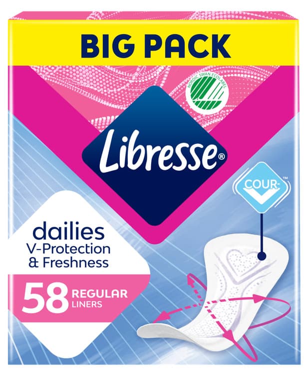Libresse Normal Truseinnlegg 58stk Big Pack