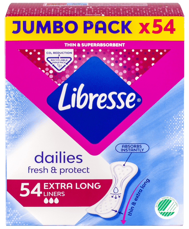 Libresse Truseinnlegg Extra Long 54stk